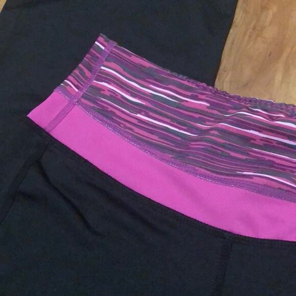 Inner Spirit Black and Purple Workout Pants Size XS - Picture 3 of 4